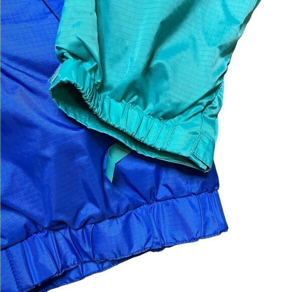 Vintage PATAGONIA Windbreaker Jacket Blue Green Size Large - Picture 6 of 8